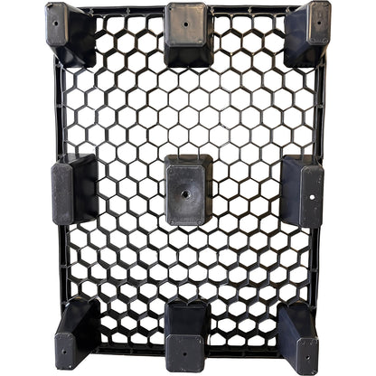 Display pallet made of plastic, LxW 800 x 600 mm, max. static load 3000 kg, pack of 20.