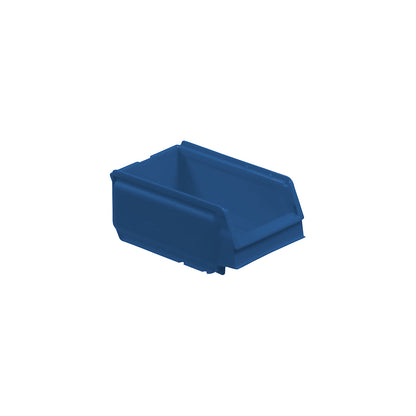 Open fronted storage bin made of polypropylene, LxWxH 170 x 105 x 75 mm, pack of 20, blue.