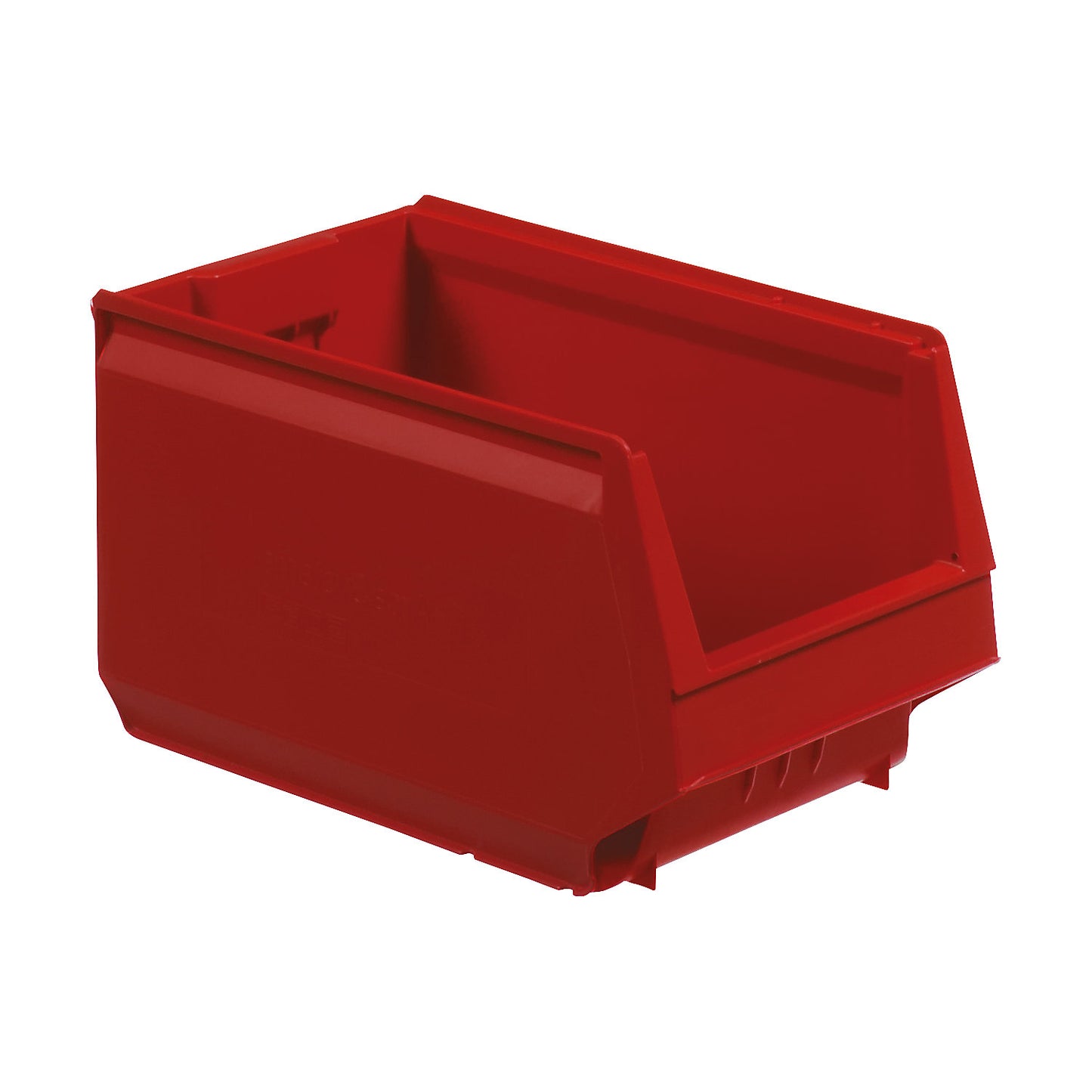 Open fronted storage bin made of polypropylene, LxWxH 350 x 206 x 200 mm, pack of 8, red.