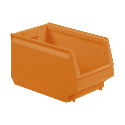 Open fronted storage bin made of polypropylene, LxWxH 350 x 206 x 200 mm, pack of 8, pastel yellow.