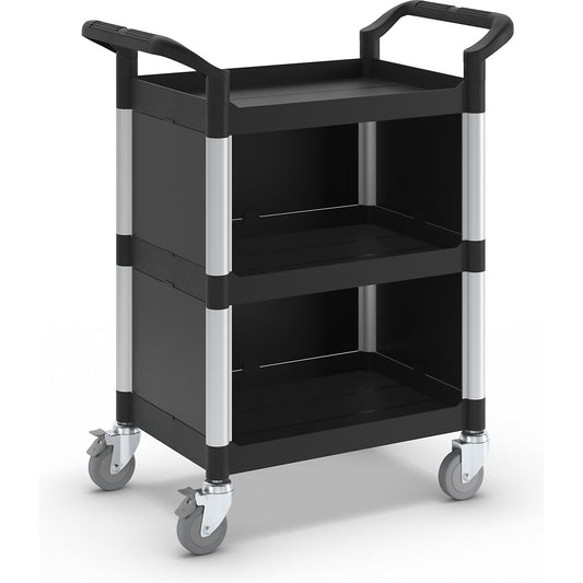 General purpose truck, with metal side panels, with 2 side panels, 1 rear panel, 3 shelves, LxWxH 850 x 480 x 1000 mm.