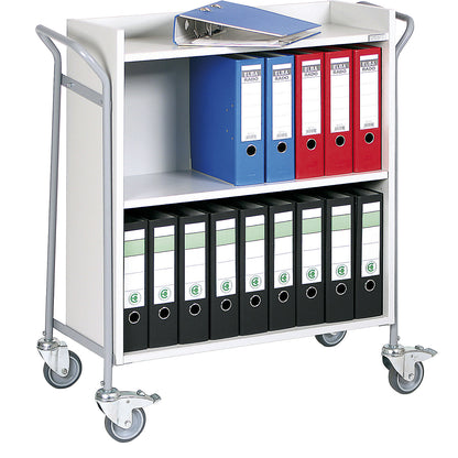 Office trolley, for files, max. load 150 kg, LxWxH 950 x 455 x 1015 mm.