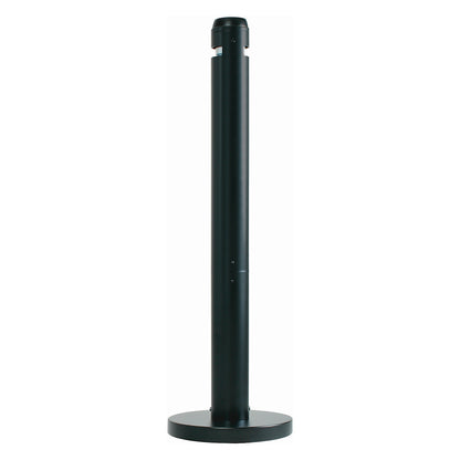 Pedestal style ashtray made of aluminium, capacity 4 l, black, height 1041 mm.