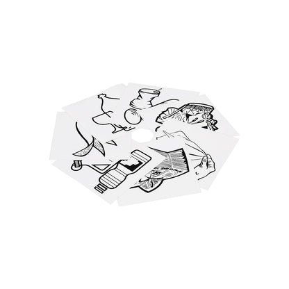 Recyclable waste collector made of plastic, single container with 60 l capacity, light grey.