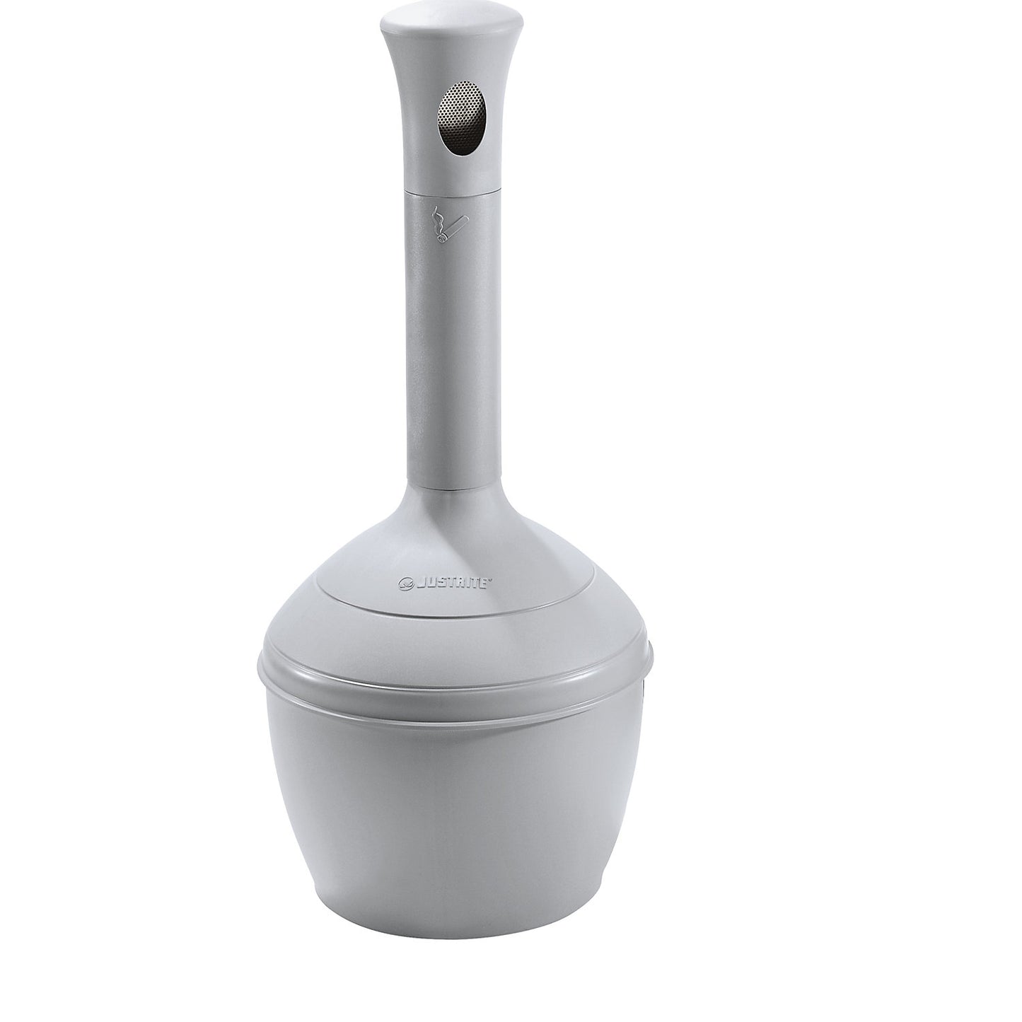 Safety pedestal ashtray, fire-extinguishing, capacity 15 l, grey.