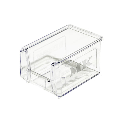 Open fronted storage bins made of SAN, crystal clear, pack of 25, LxWxH 230 x 150 x 130 mm.