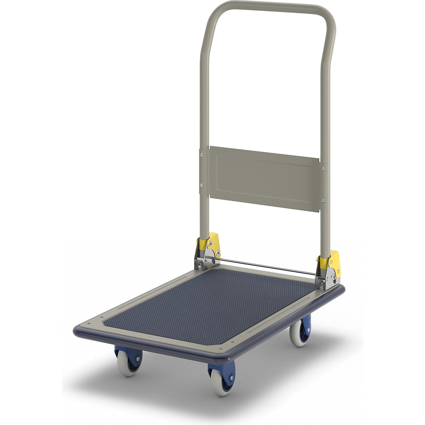 Platform truck, folding push handle, LxW 740 x 480 mm.