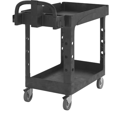 General purpose table trolley made of plastic, shelves with raised edges, LxWxH 975 x 432 x 832 mm.