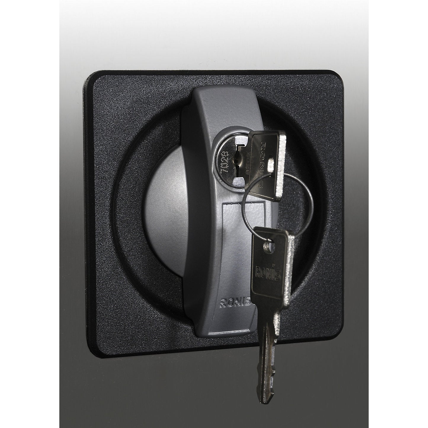 Storage cupboard with storage boxes, height 2000 mm, 18 shelves, light grey / gentian blue.