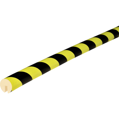 Knuffi® edge protection, type B, 1 m piece, black / fluorescent.