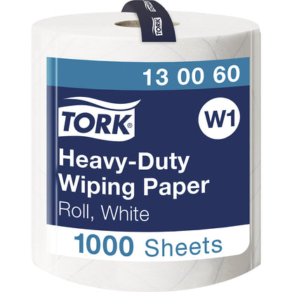 Paper wipes, extra strong, TAD quality, 2-ply, white, pack of 1 roll, 1000 sheets/roll.