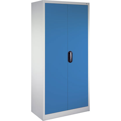 ACURADO universal cupboard, WxD 1200 x 400 mm, light grey / light blue.