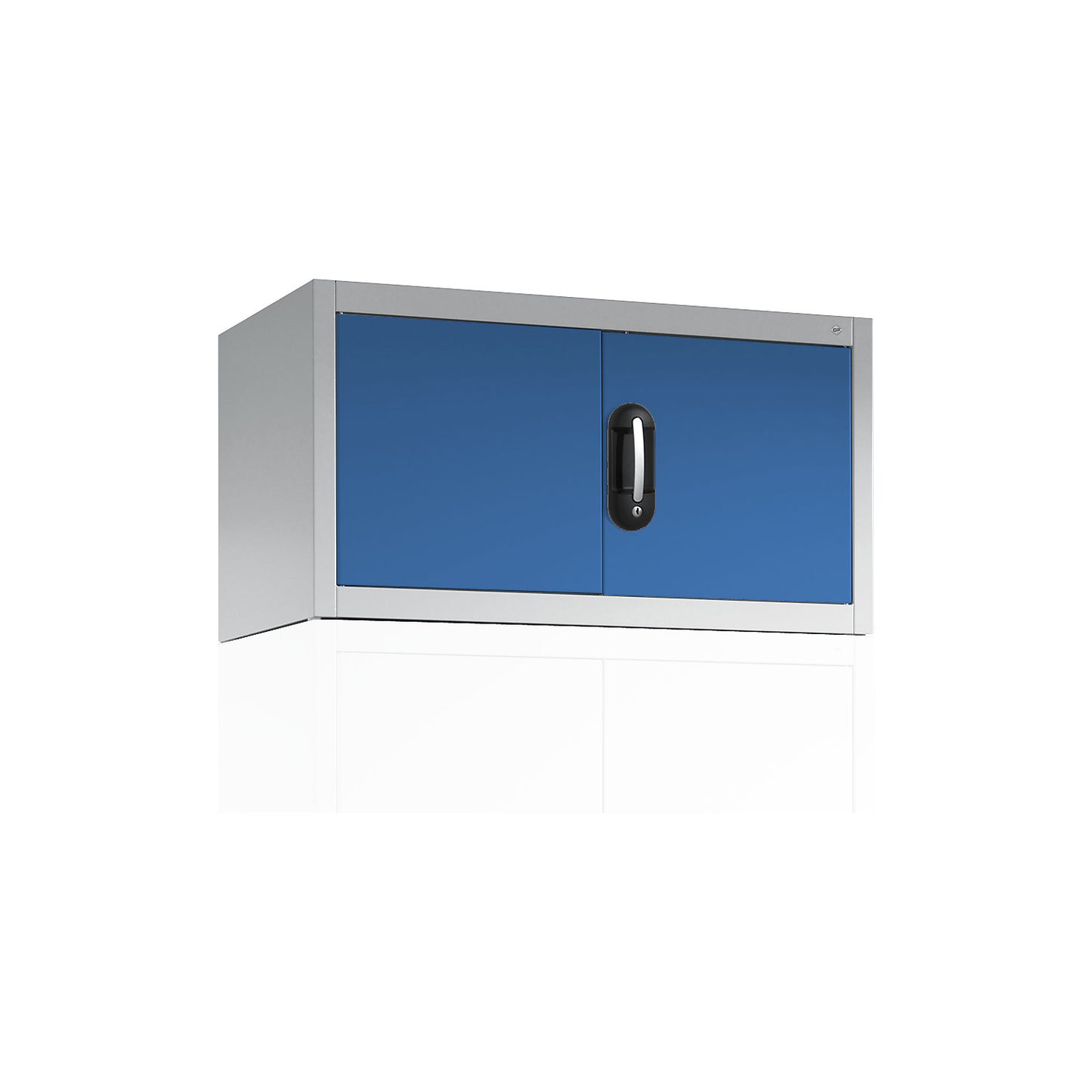 ACURADO add-on cupboard with hinged doors, HxWxD 500 x 930 x 400 mm, light grey / light blue.