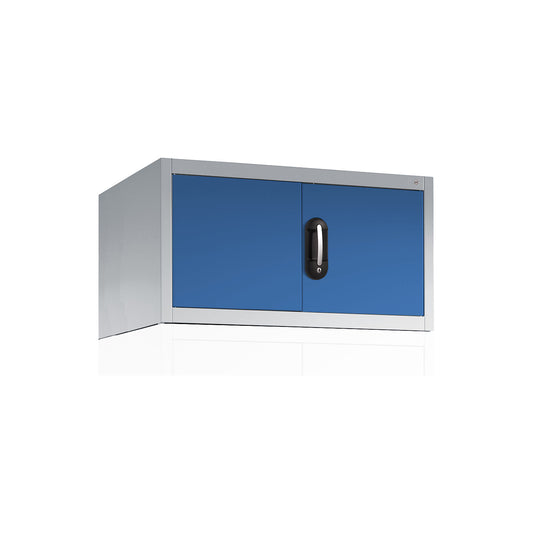 ACURADO add-on cupboard with hinged doors, HxWxD 500 x 930 x 500 mm, light grey / light blue.