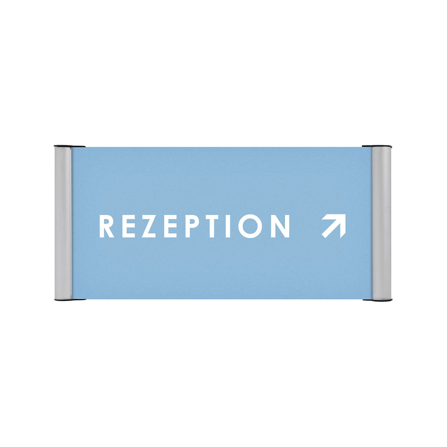 Door sign, aluminium profile frame, HxWxD 100 x 200 x 8 mm, pack of 10.