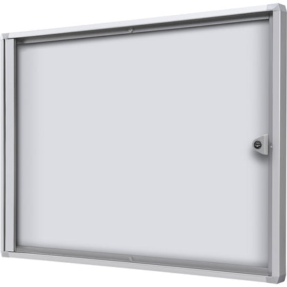 Display case for indoor use, metal rear panel, 2 x A4 sheets, HxW 350 x 491 mm.