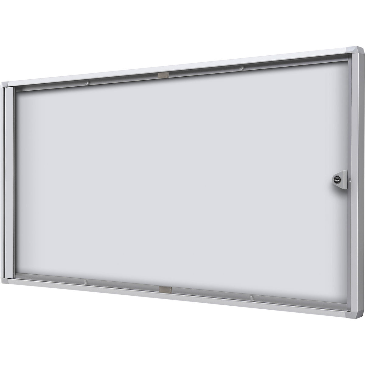 Display case for indoor use, metal rear panel, 3 x A4 sheets, HxW 350 x 711 mm.