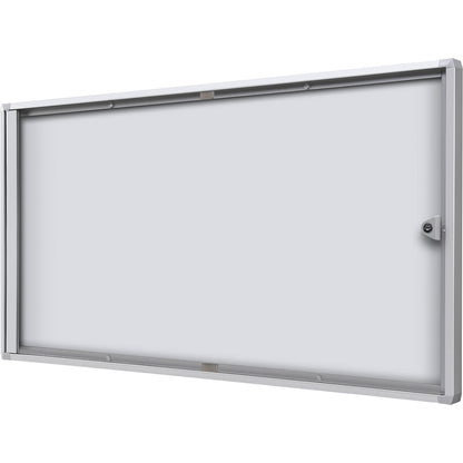 Display case for indoor use, metal rear panel, 3 x A4 sheets, HxW 350 x 711 mm.