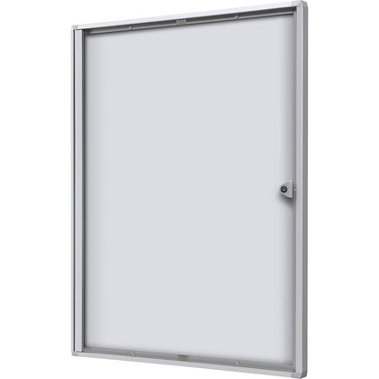 Display case for indoor use, metal rear panel, 4 x A4 sheets, HxW 655 x 491 mm.