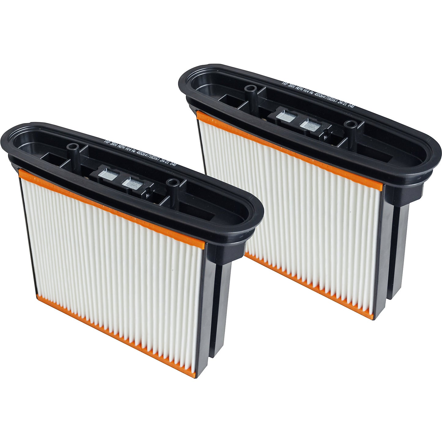 Concertina filter cartridge, for safety industrial vacuum cleaners (dust class H), pack of 2.
