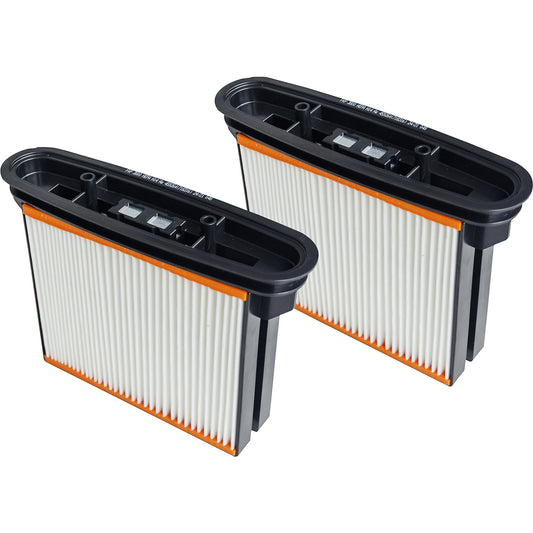 Concertina filter cartridge, for safety industrial vacuum cleaners (dust class H), pack of 2.