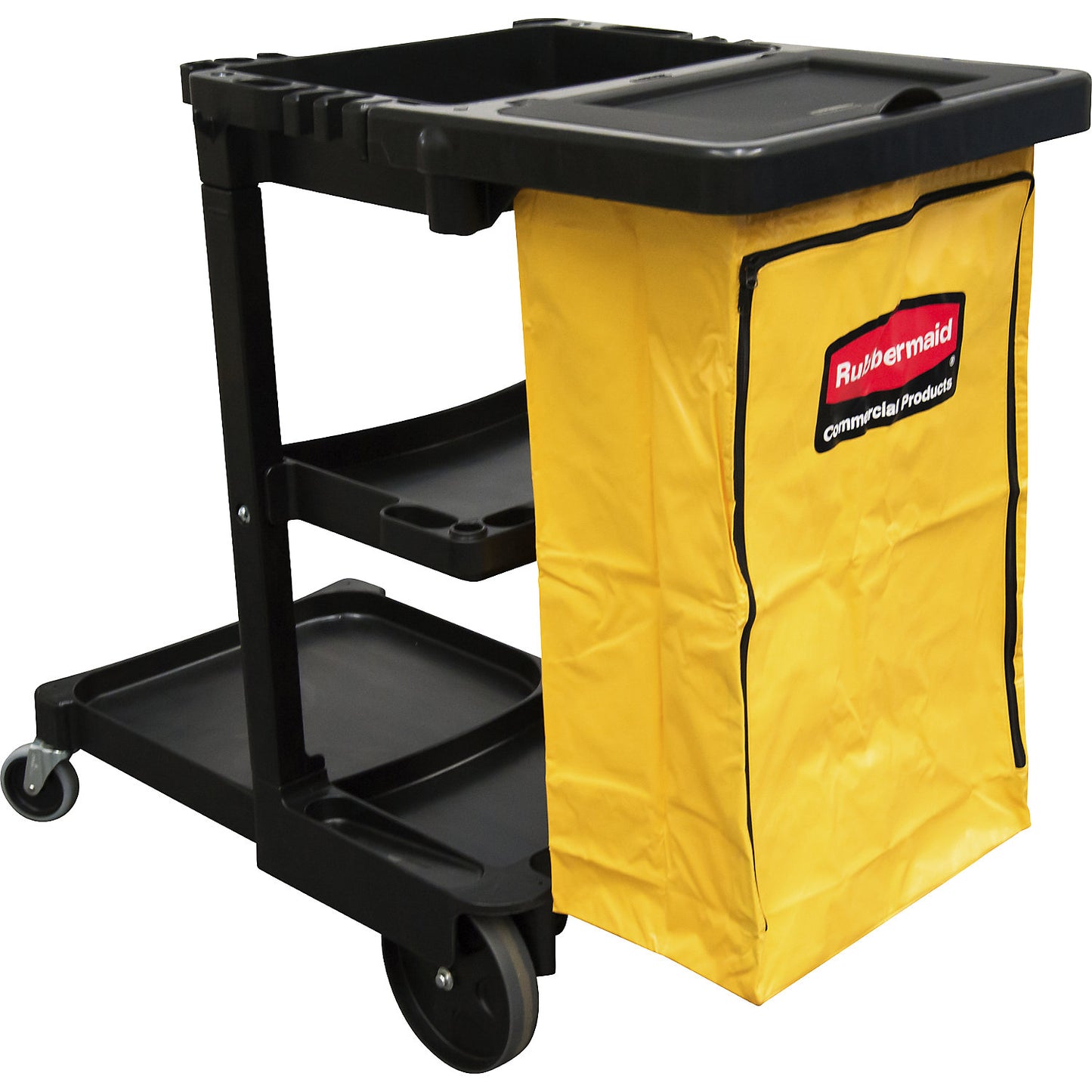 Cleaning trolley, incl. vinyl waste sack, LxWxH 880 x 310 x 590 mm.
