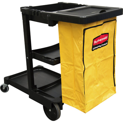 Cleaning trolley, incl. vinyl waste sack, LxWxH 880 x 310 x 590 mm.