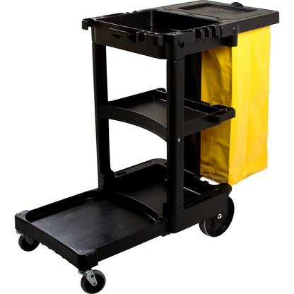 Cleaning trolley, incl. vinyl waste sack, LxWxH 880 x 310 x 590 mm.