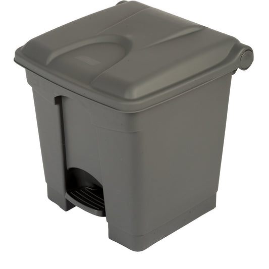 Foot pedal bin, capacity 30 l, WxHxD 410 x 435 x 400 mm, grey.