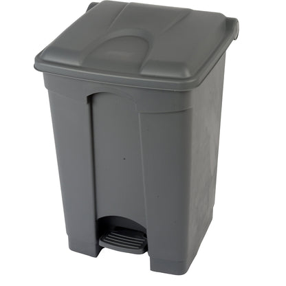 Foot pedal bin, capacity 45 l, WxHxD 410 x 600 x 400 mm, grey.