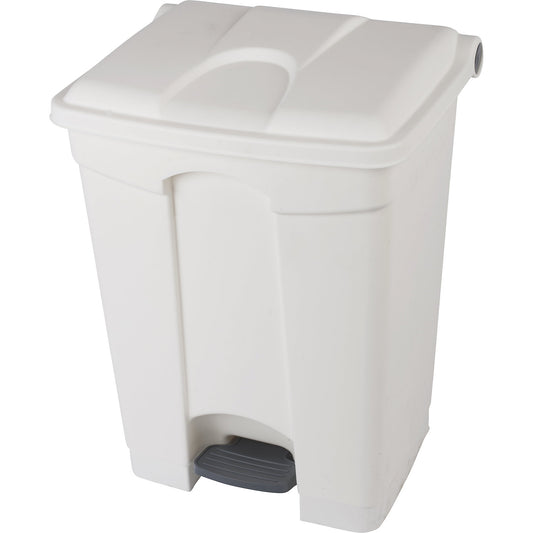 Foot pedal bin, capacity 70 l, WxHxD 505 x 675 x 415 mm, white.