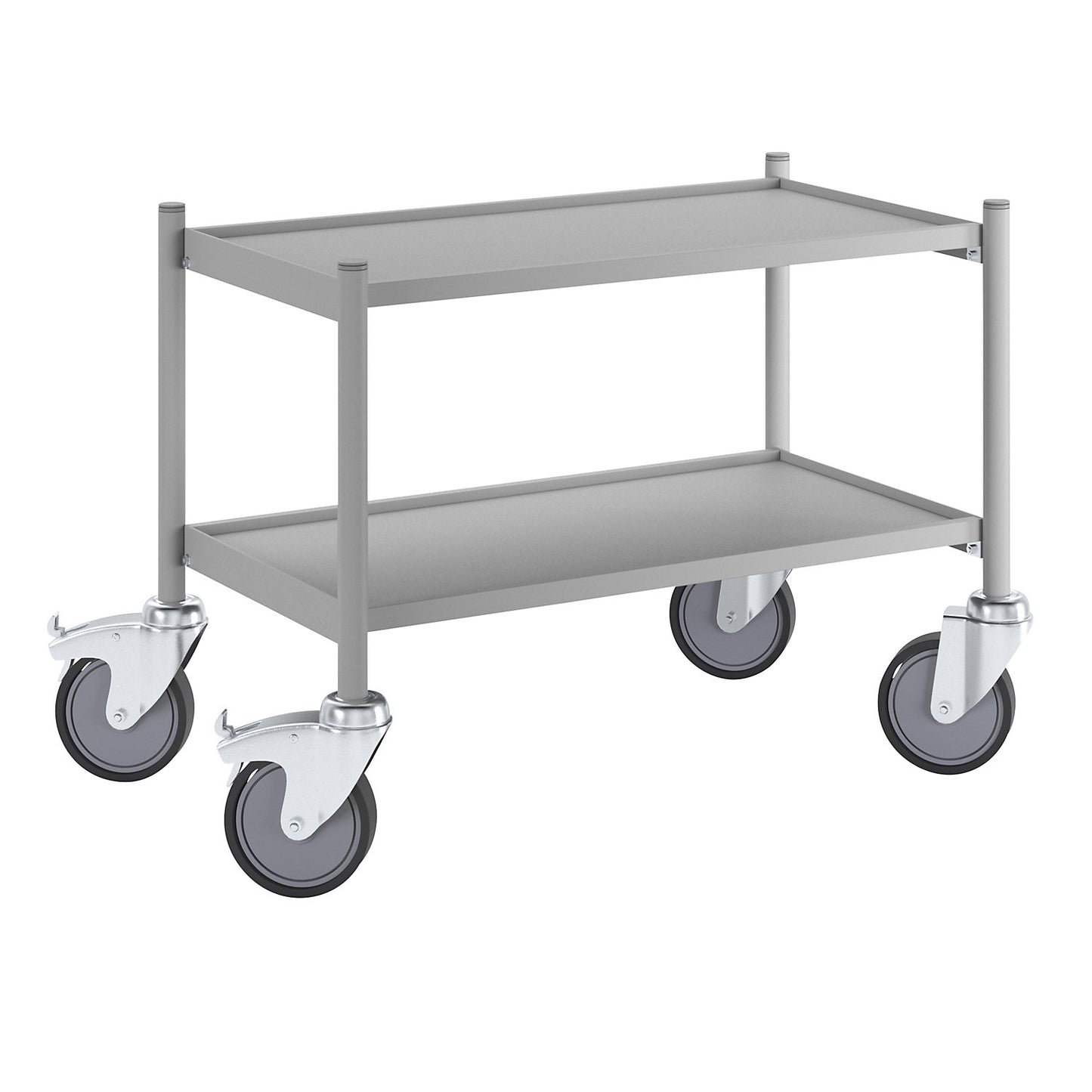 Table trolley, max. load 150 kg, shelf LxW 745 x 390 mm, 2 shelves.