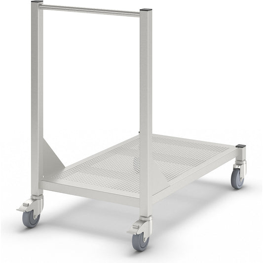 Cleanroom platform trolley, made of stainless steel, 1 level, length 1000 mm.