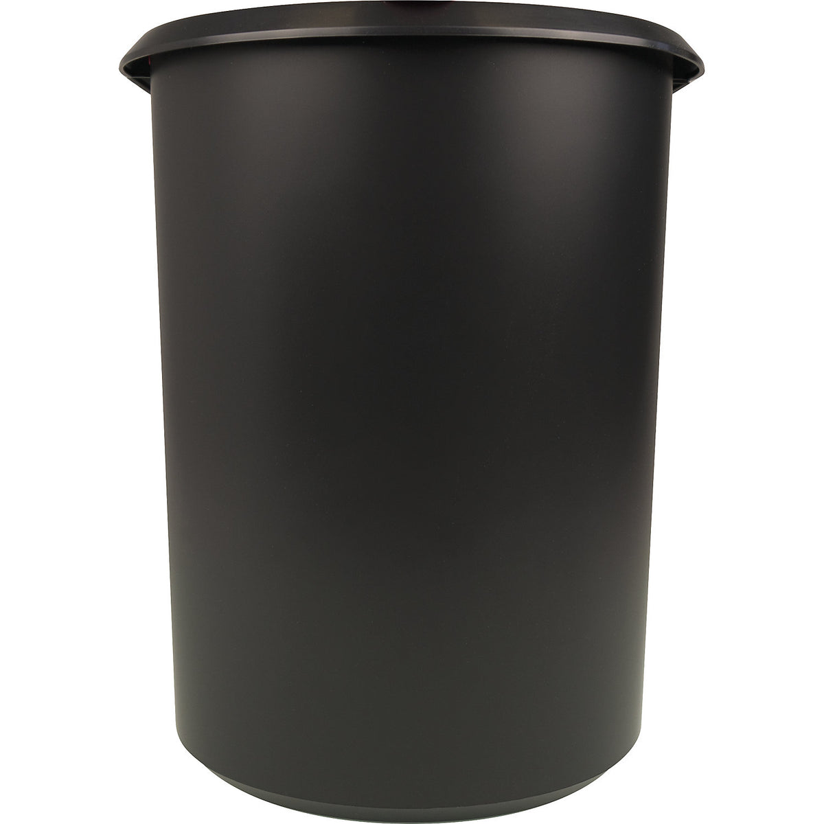 Waste paper bin, plastic, DUO, with two sorting compartments, red lid, black body, pack of 2.