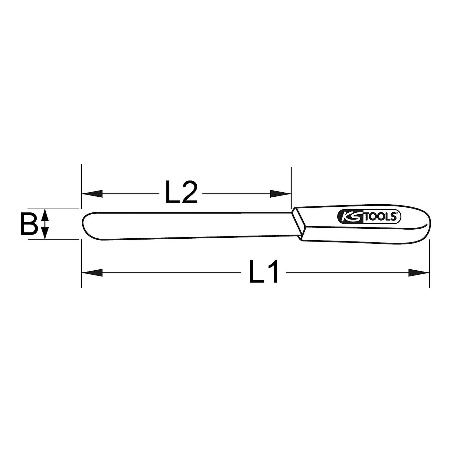 BRONZEplus spatula, spark free, 260 mm.