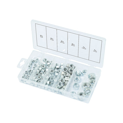 Assortment of nuts, UNF, 100 parts, self-locking.