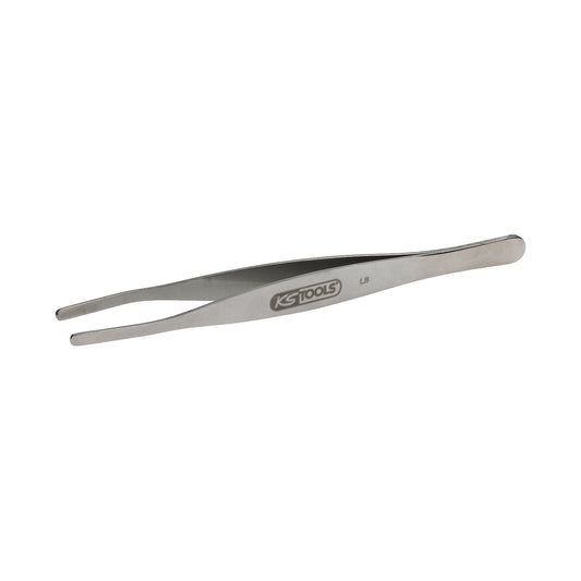 Stainless steel tweezers, rust free and acid resistant, 150 mm.