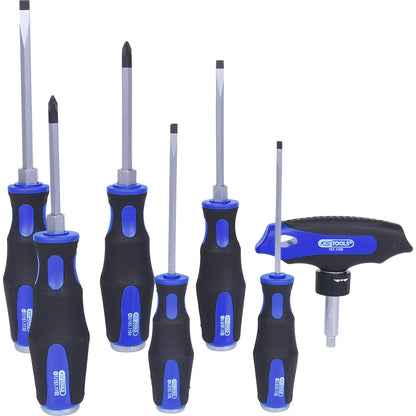 ERGOTORQUEmax hammer cap screwdriver set, 2-component handle, 7 parts.