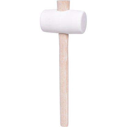 Rubber mallet, ash handle, 500 g, length 340 mm.