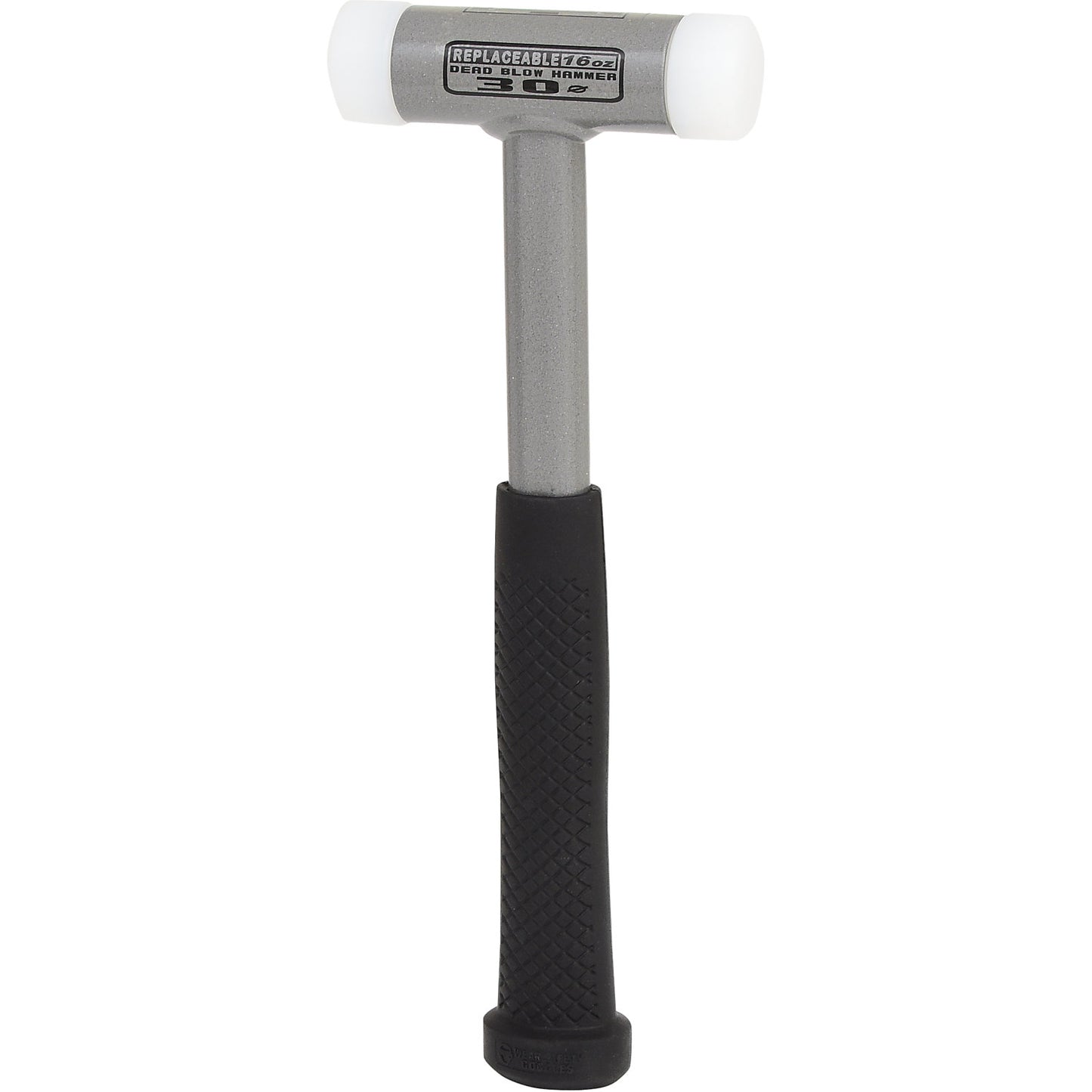Recoil free soft faced hammer, tubular steel, 480 g.