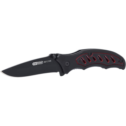 Folding knife with locking mechanism, overall length 193 mm, width 25 mm.