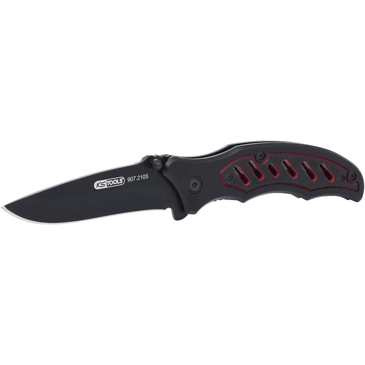 Folding knife with locking mechanism, overall length 193 mm, width 25 mm.
