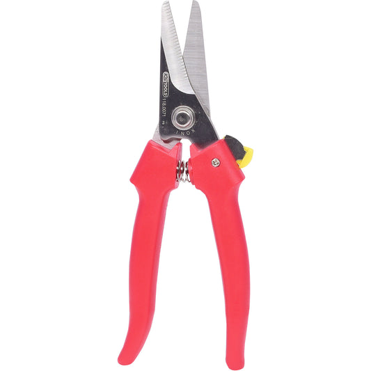Universal workshop shears, self-opening, length 190 mm, cutting edge length 42 mm.
