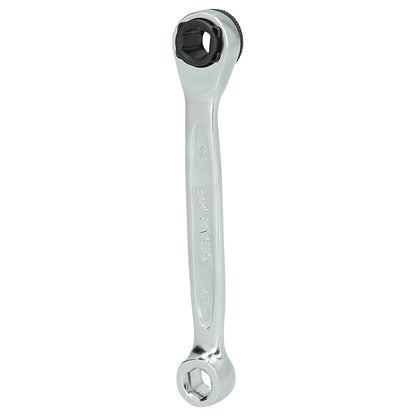 GEARplus mini bit reversible ratchet ring spanner, length 90 mm, with live ring.