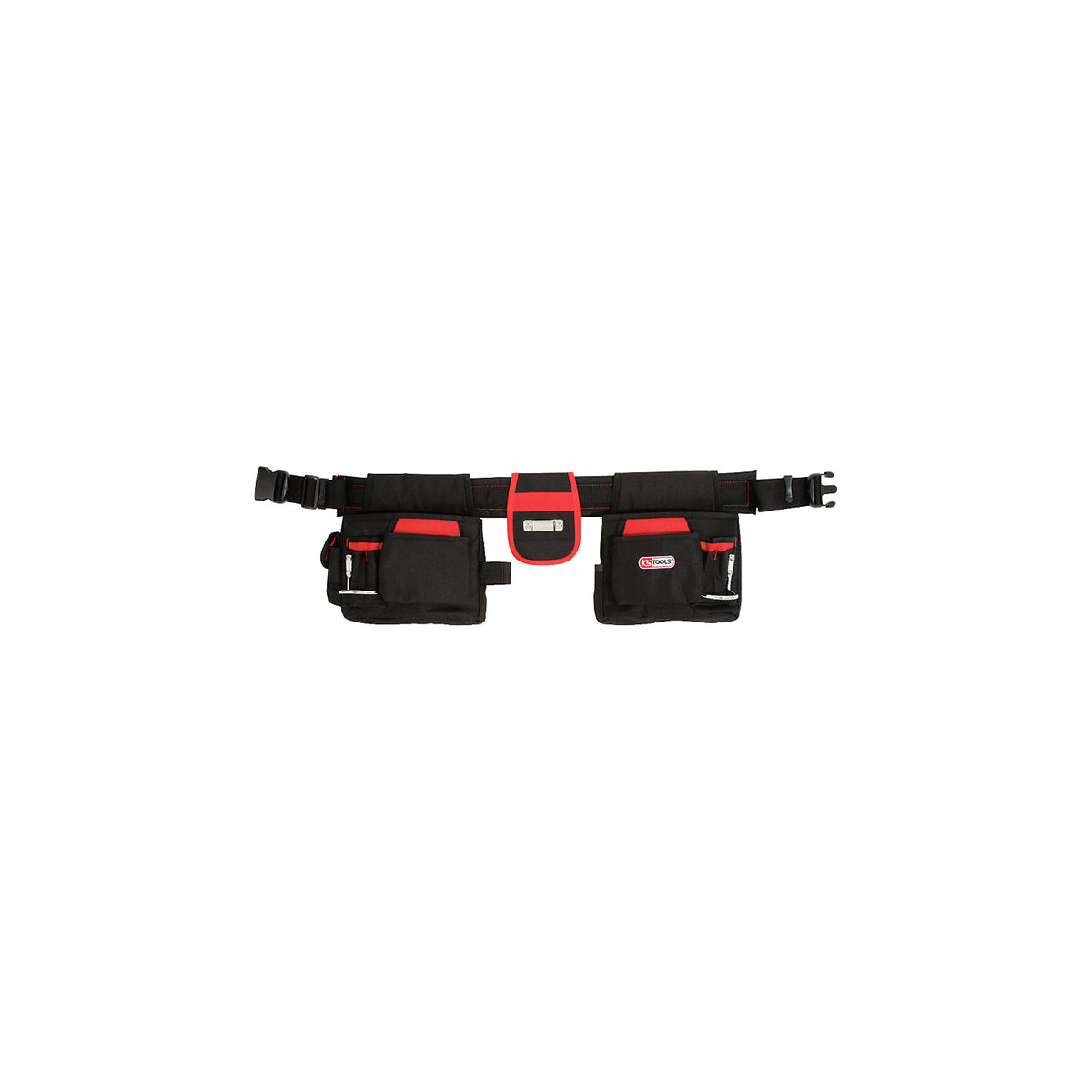 Professional tool belt, unisex, black / red.