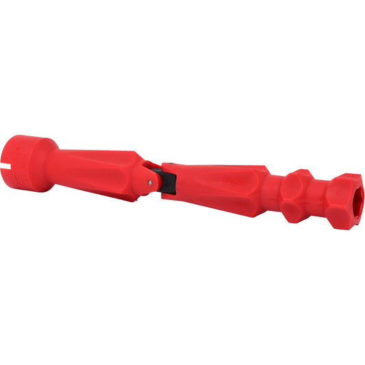 WC seat installation spanner, length 200 mm, special plastic, red.
