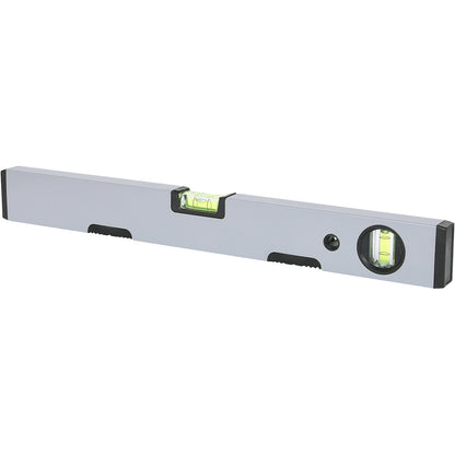 Aluminium profile spirit level, magnetic, 600 mm.