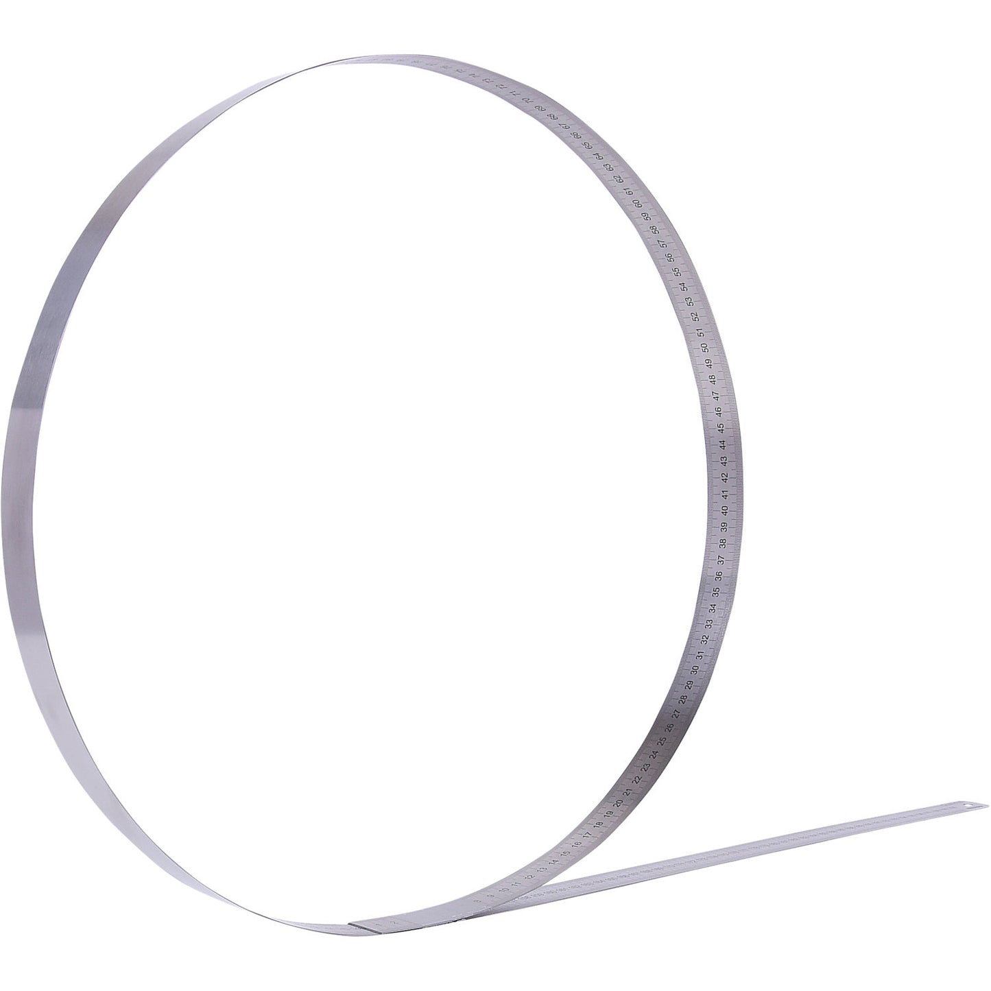 Semi-flexible steel ruler, rust free, overall length 2000 mm.