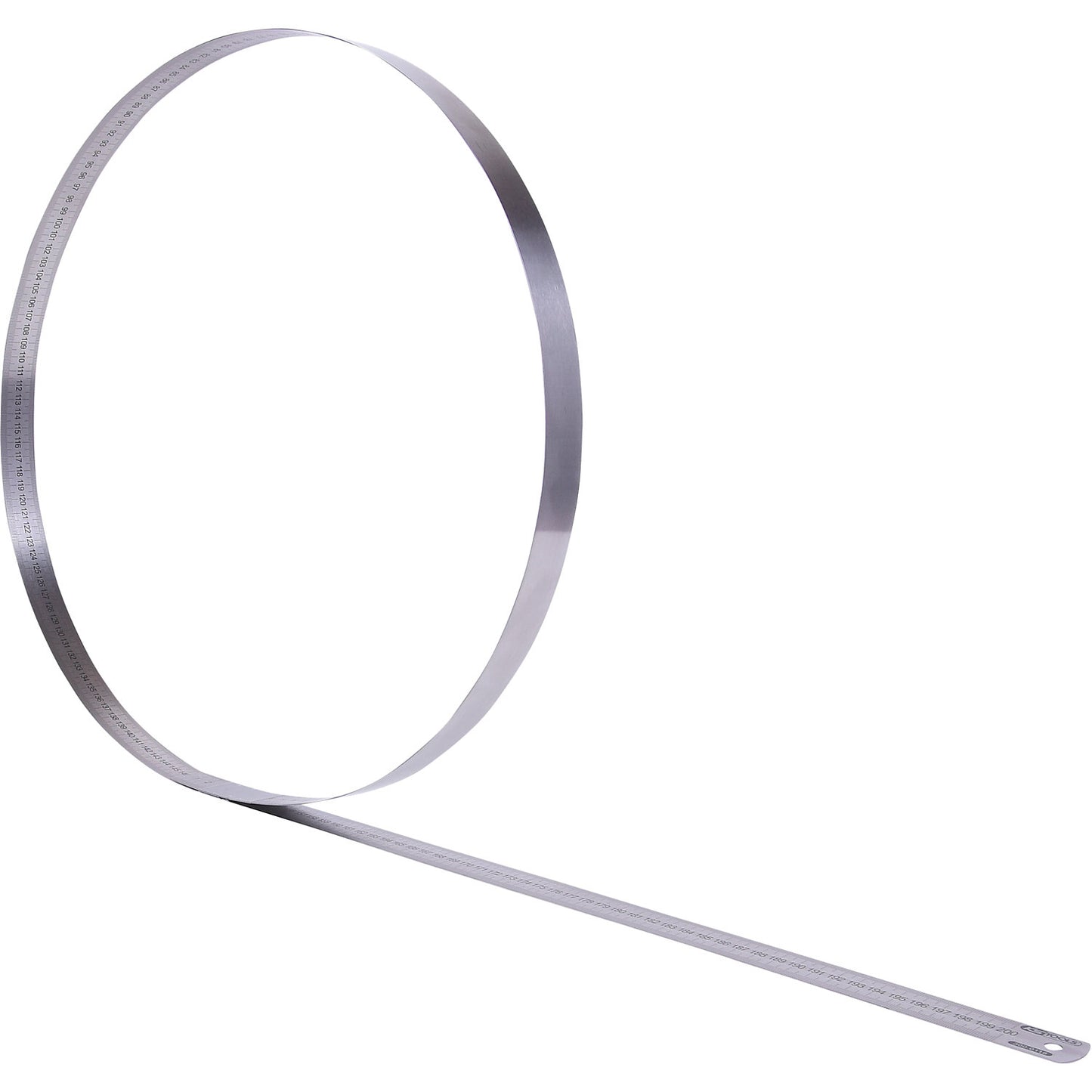 Semi-flexible steel ruler, rust free, overall length 2000 mm.