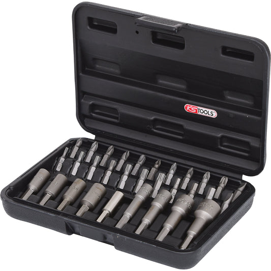 1/4'' bit and drive socket set, 31 pcs, form C 6.35.